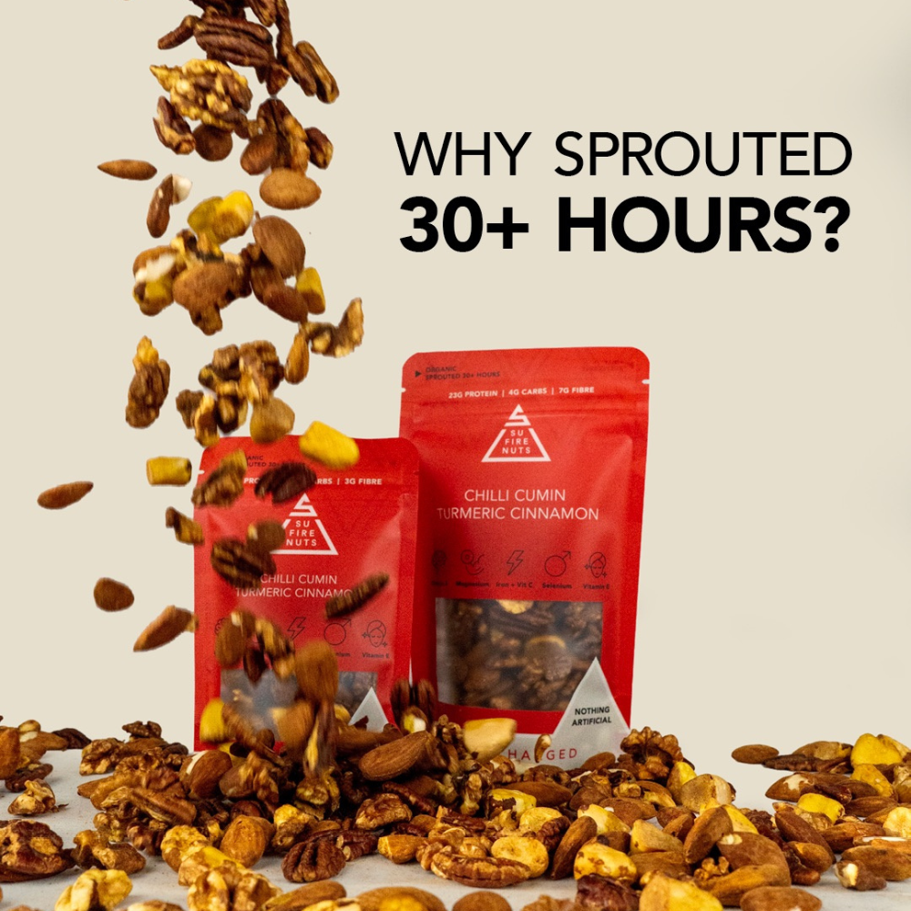 Not raw. Not roasted. Sprouted